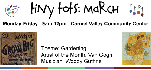 March Tiny Tots Classes